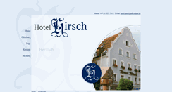 Desktop Screenshot of hotel-hirsch-gz.de